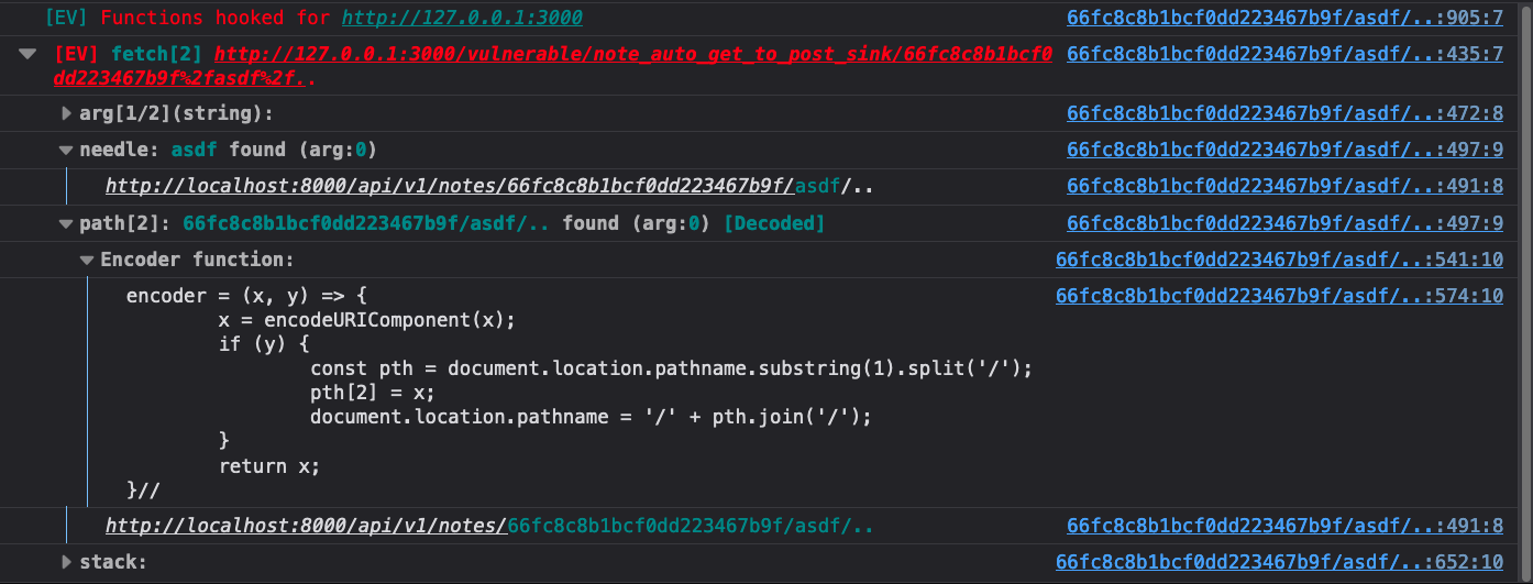 Eval Villain verifying a CSPT primitive